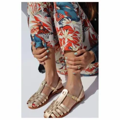 Mama Praïa Sandales Fisherman Métallisées | Doré Best