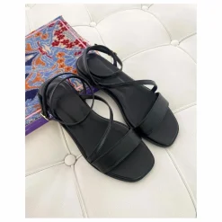 New Lachoix Sandales Grace Cuir | Noir