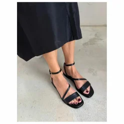 New Lachoix Sandales Grace Cuir | Noir