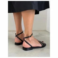 New Lachoix Sandales Grace Cuir | Noir