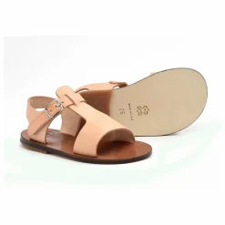 Discount Pèpè Sandales Lanières Epaisses | Naturel