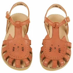 Clearance Emile et Ida Sandales Mistigri Chat | Camel