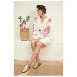 Mapache Sandales Peonia Métallisées | Champagne Outlet