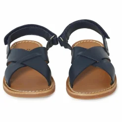 Pom d'Api Sandales Plage Stitch Cross | Bleu marine Outlet