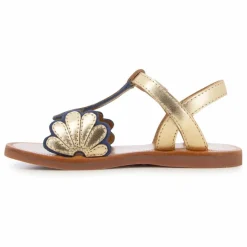 Hot Pom d'Api Sandales Plagette Bloom | Or