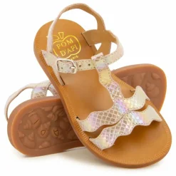 Best Pom d'Api Sandales Plagette Frizz | Or rose