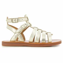 Pom d'Api Sandales Plagette Gladiator | Doré Outlet