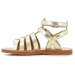 Pom d'Api Sandales Plagette Gladiator | Doré Outlet