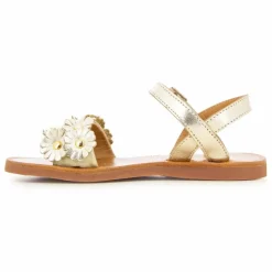 Pom d'Api Sandales Plagette Multi Flo | Doré Hot