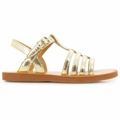 Pom d'Api Sandales Plagette New Salomé | Or