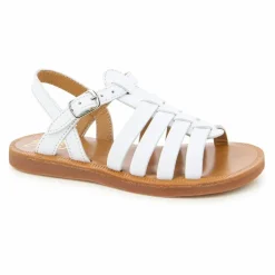 Pom d'Api Sandales Plagette Strap | Blanc Clearance