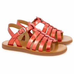 Pom d'Api Sandales Plagette Strap | Rouge Best