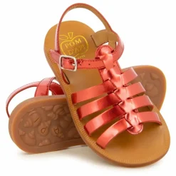 Pom d'Api Sandales Plagette Strap | Rouge Best