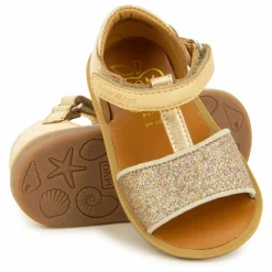 Enfant Pom d'Api Sandales, Espadrilles|Sandales, Nu-Pieds|Sandales Poppy Easy Glitter |