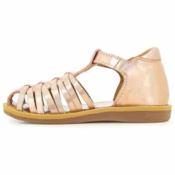 Pom d'Api Sandales Poppy Royal | Or rosé metallisé Online