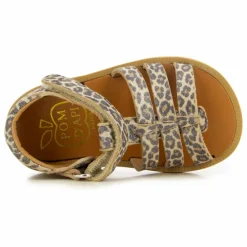 Pom d'Api Sandales Poppy Strap | Léopard Sale