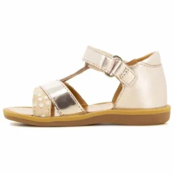 Pom d'Api Sandales Poppy Tek | Or rose