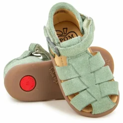 Hot Pom d'Api Sandales Stand Up Papy | Vert amande