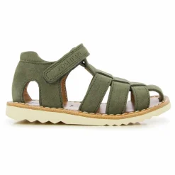 Outlet Pom d'Api Sandales Waff Papy | Vert kaki