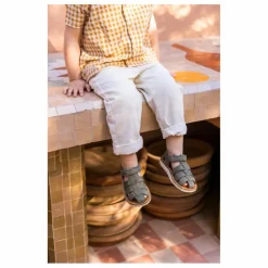 Outlet Pom d'Api Sandales Waff Papy | Vert kaki