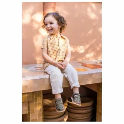 Outlet Pom d'Api Sandales Waff Papy | Vert kaki