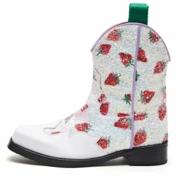 Enfant Maison Mangostan Boots, Bottes|Santiags Fraise Cuir |