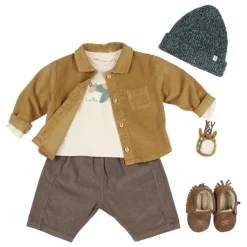 Búho Sarouel Velours Côtelé Coton Bio | Taupe New