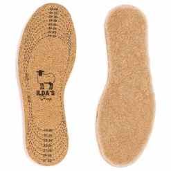Clearance ILDA'S sheep Semelles Peau Lainée Mérinos et Liège | Beige