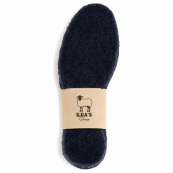 ILDA'S sheep Semelles Peau Lainée Mérinos et Liège | Bleu marine Discount