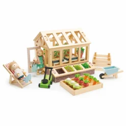 Tender Leaf Toys Serre en bois et ses accessoires
