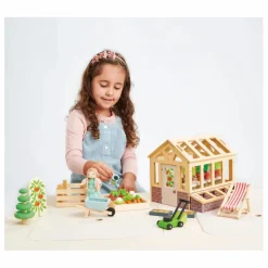 Tender Leaf Toys Serre en bois et ses accessoires