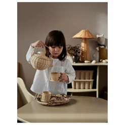 Online Ferm Living Kids Service à thé à jouer en rotin | Naturel