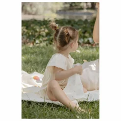 Online Soft Spot Serviettes Daisies en coton bio - Set de 3 Multicolore