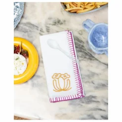 Tarta Gelatina Serviettes de table brodées - Set de 4 Multicolore Sale