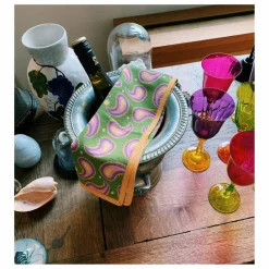 Anna + Nina Serviettes de table Paisley - Set de 2 Multicolore Online