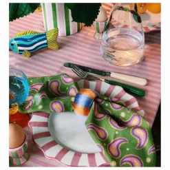 Anna + Nina Serviettes de table Paisley - Set de 2 Multicolore Online