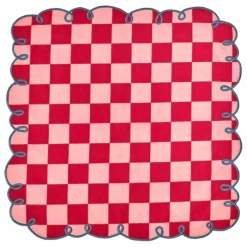 Bitossi Serviettes de table vichy Dama Rosa - Set de 2 |