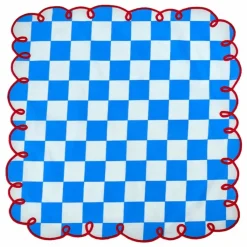 Bitossi Serviettes de table vichy Dama Azzurro - Set de 2 | Bleu Clearance