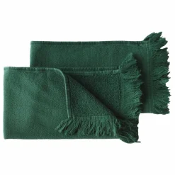La cerise sur le gâteau Serviettes d'invité - Set de 2 | Vert foncé Online