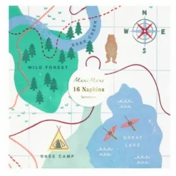 Sale Meri Meri Serviettes en papier Camping Adventure Multicolore