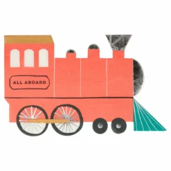 Enfant Meri Meri Décoration De Fête|Serviettes en papier Train - Set de 16