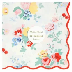 Enfant Meri Meri Décoration De Fête|Serviettes en papier Vintage Floral - Set de 16