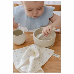 Soft Spot Serviettes Periwinkle en coton bio - Set de 3 | Bleu