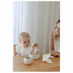 Soft Spot Serviettes Periwinkle en coton bio - Set de 3 | Bleu