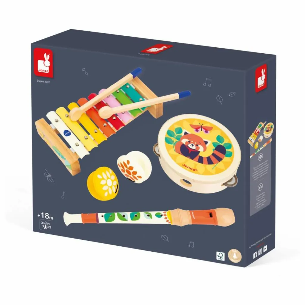 Janod Musique|Set 4 Instruments Gioia