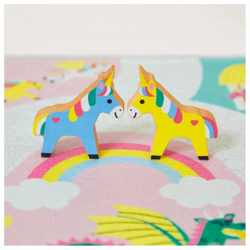 Janod Jouets D'Éveil|Set de cubes en bois Royaume enchanté - Cross Roads