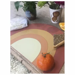 Enfant Studio Loco Vaisselle Enfant|Set de table Arc-en-ciel en silicone