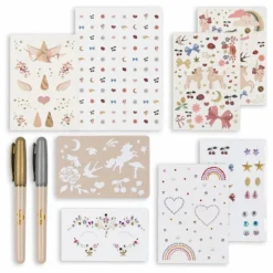 Konges Sløjd Set de tatouages temporaires et bijoux pour le visage | Rose Outlet