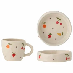Bloomingville Mini Set vaisselle en céramique Tatiana | Blanc cassé Discount