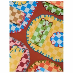 Bitossi Sets de table vichy Dama Dama Azzurro - Lot de 2 | Bleu New